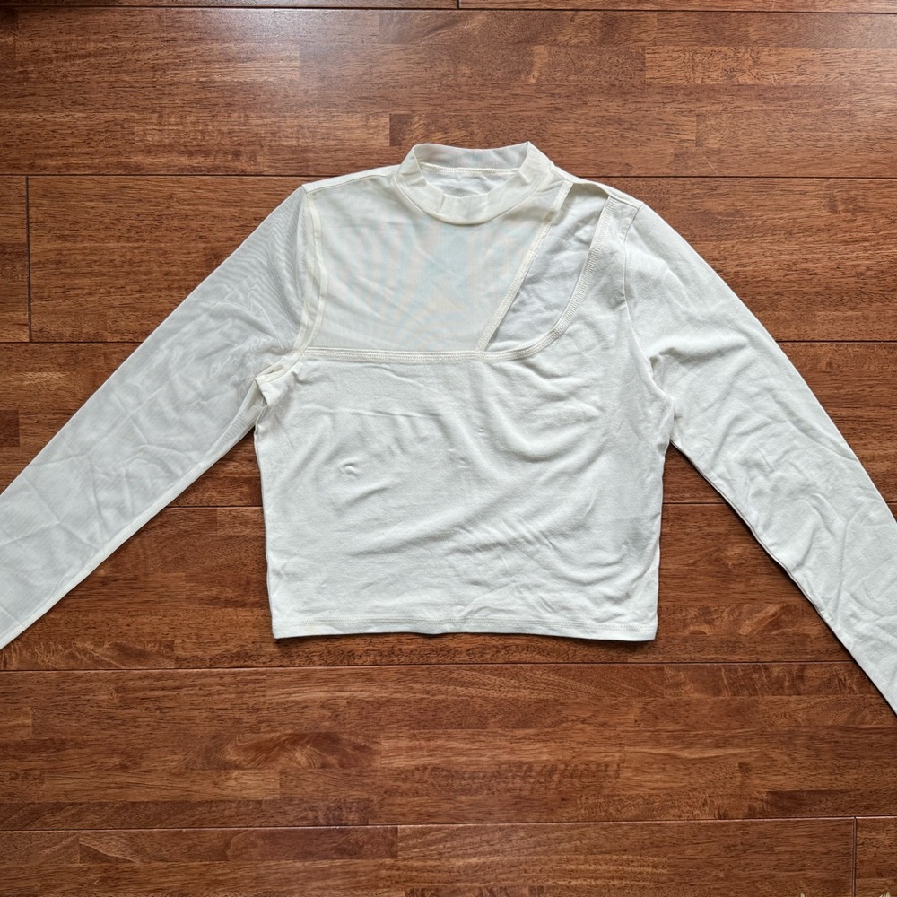 Elegant Cream Women's Top
